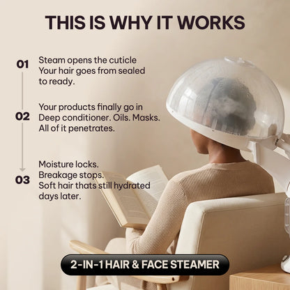 BIBI 2 in 1 Salon-Grade Deep Steamer